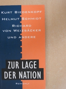 Helmut Schmidt - Zur Lage der Nation [antikvár]