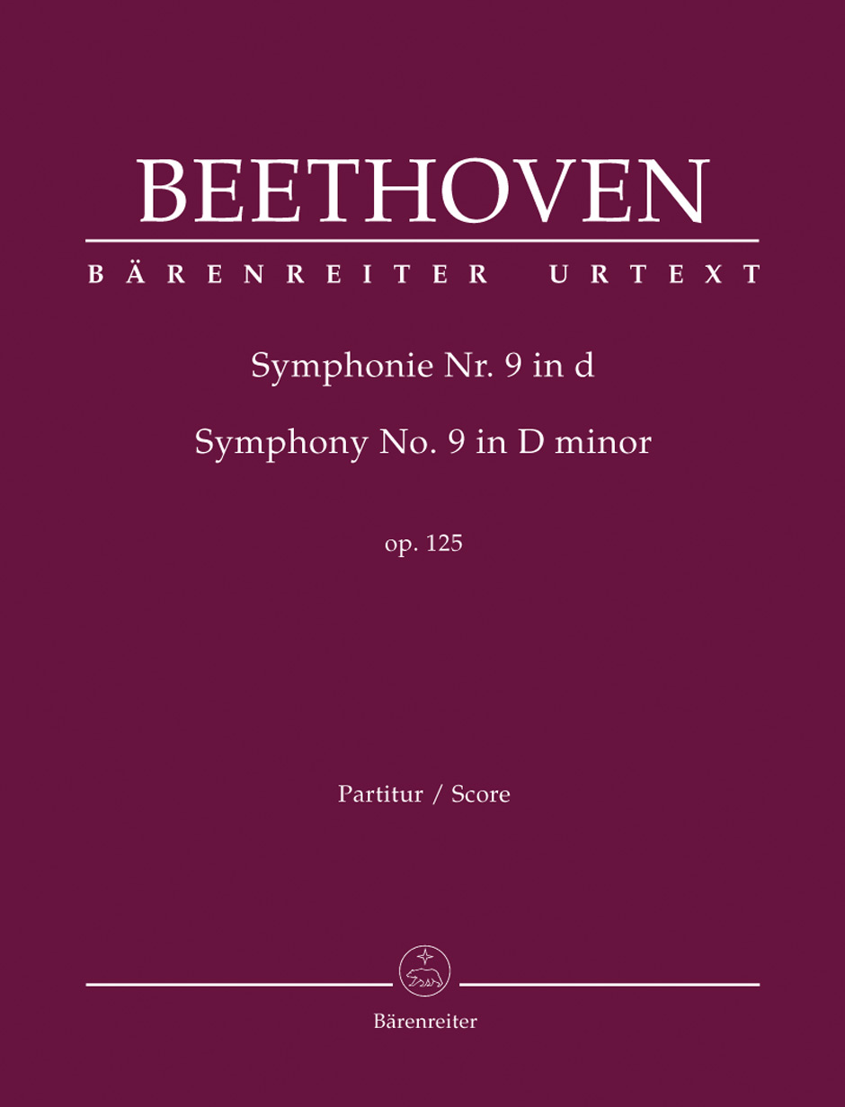 BEETHOVEN - SYMPHONIE NR.9 IN d-MOLL OP.125 PARTITUR URTEXT (JONATHAN DEL MAR)