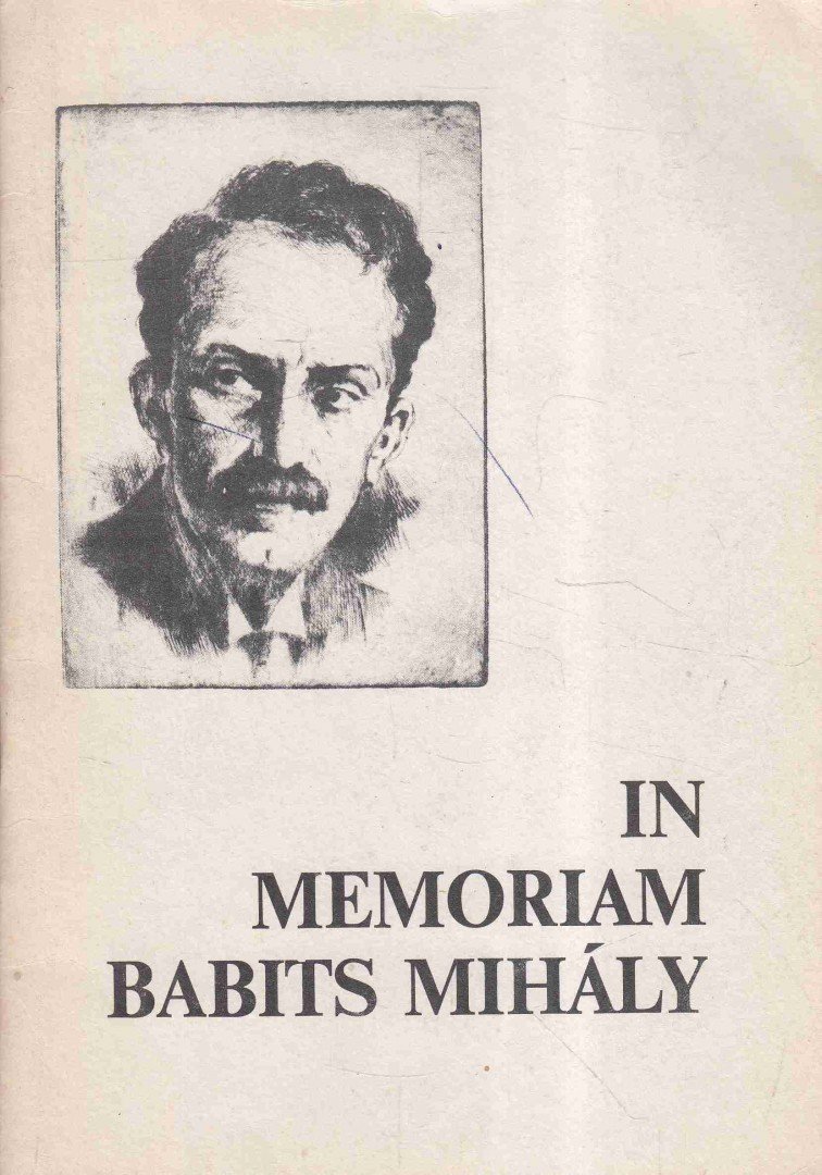 VADAS FERENC - In Memoriam Babits Mihály [antikvár]