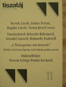 Acsai Roland - Tiszatáj 2003. november [antikvár]