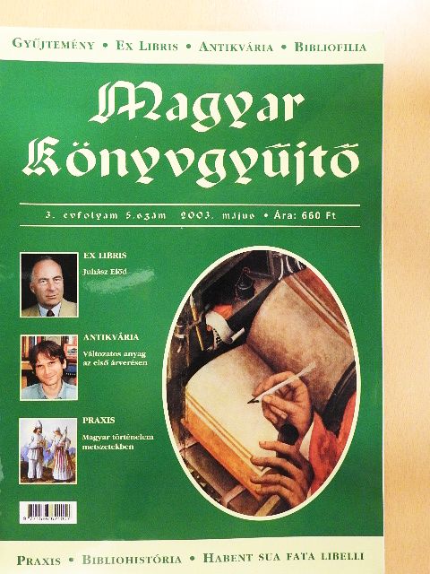 Alánt Andrea - Magyar könyvgyűjtő 2003. május [antikvár]