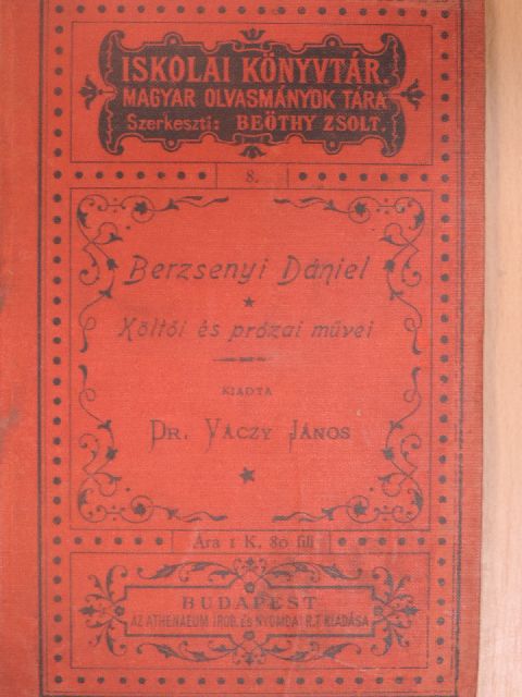 Berzsenyi Dániel - Berzsenyi Dániel költői és prózai művei [antikvár]