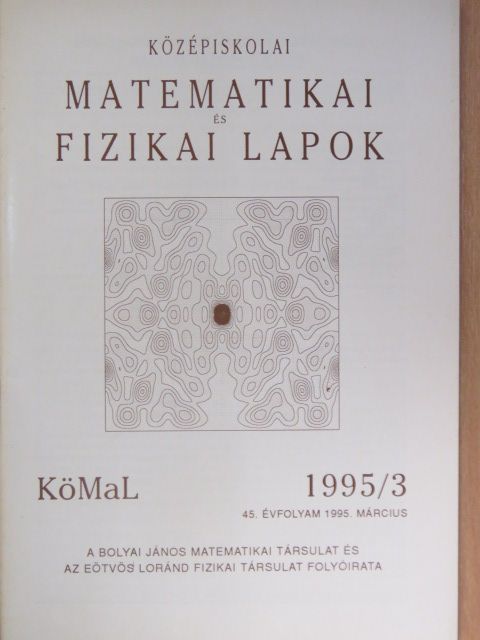 Légrádi Imre - Középiskolai matematikai és fizikai lapok 1995. március [antikvár]