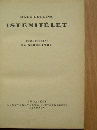 Dale Collins - Istenítélet [antikvár]