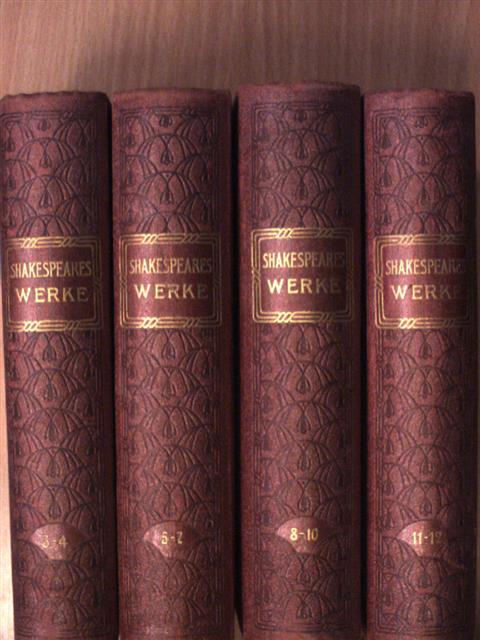 William Shakespeare - Shakespeares Werke 3-12. (gótbetűs) (nem teljes sorozat) [antikvár]