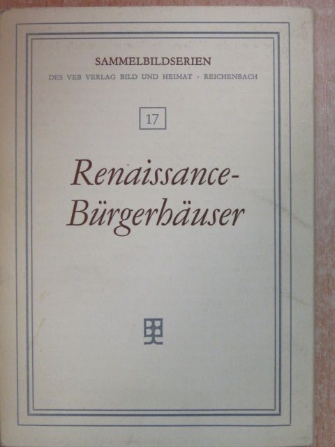 Dr. Hans Müller - Renaissance-Bürgerhäuser [antikvár]