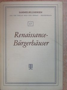 Dr. Hans Müller - Renaissance-Bürgerhäuser [antikvár]