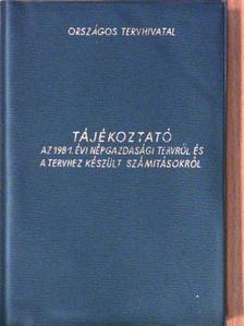 Tájékoztató az 1981. évi népgazdasági tervről és a tervhez készült számitásokról [antikvár]