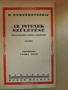 D. Mereskovszkij - Az istenek születése [antikvár]
