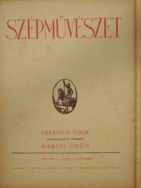 Dercsényi Dezső - Szépművészet 1944. szeptember [antikvár]