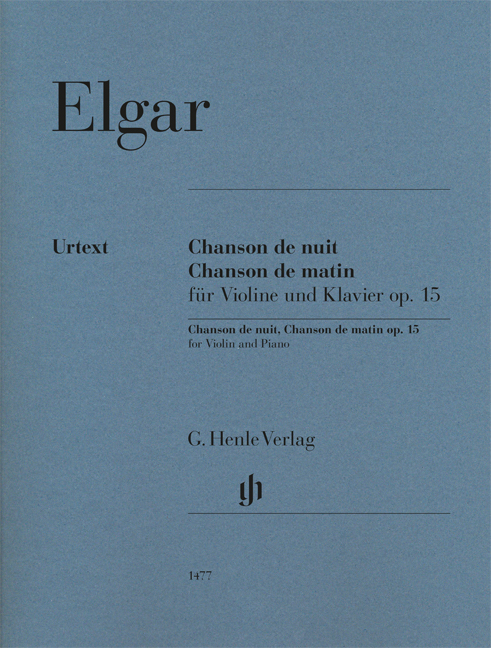 ELGAR - CHANSON DE NUIT FÜR VIOLINE UND KLAVIER OP.15