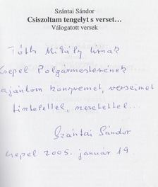 Szántai Sándor - Csiszoltam tengelyt s verset... (dedikált) [antikvár]