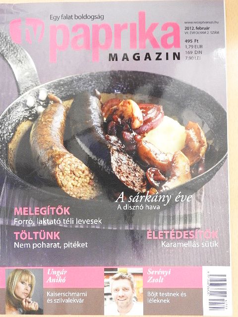 Pallósi Ágnes - TV Paprika Magazin 2012. február [antikvár]