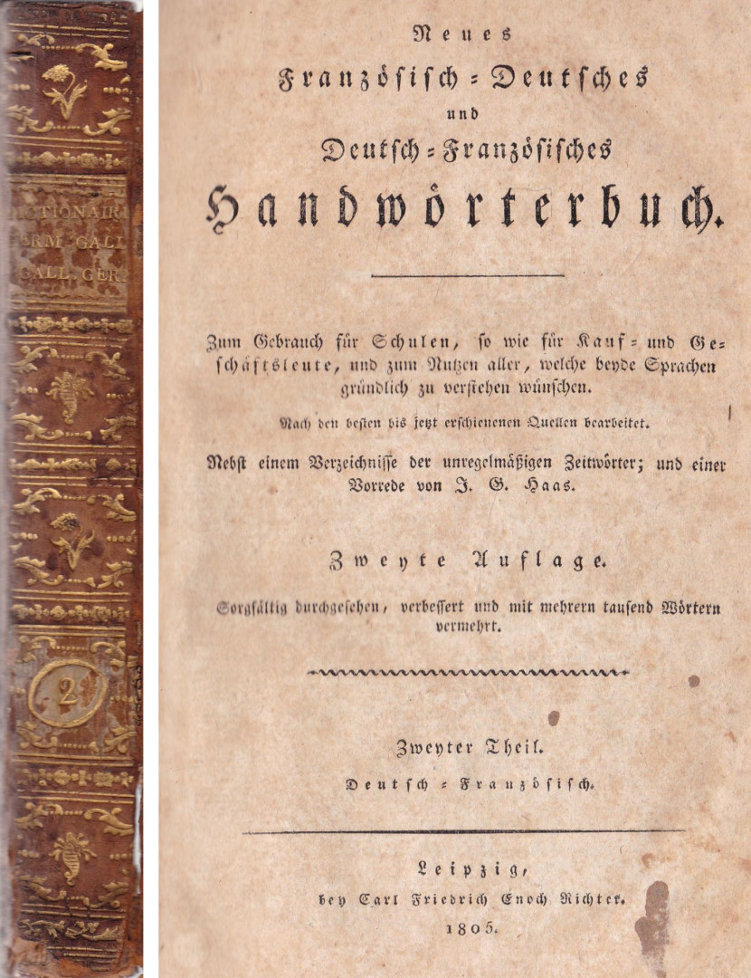 Neues Deutsch-Französisches Handwörterbuch [antikvár]