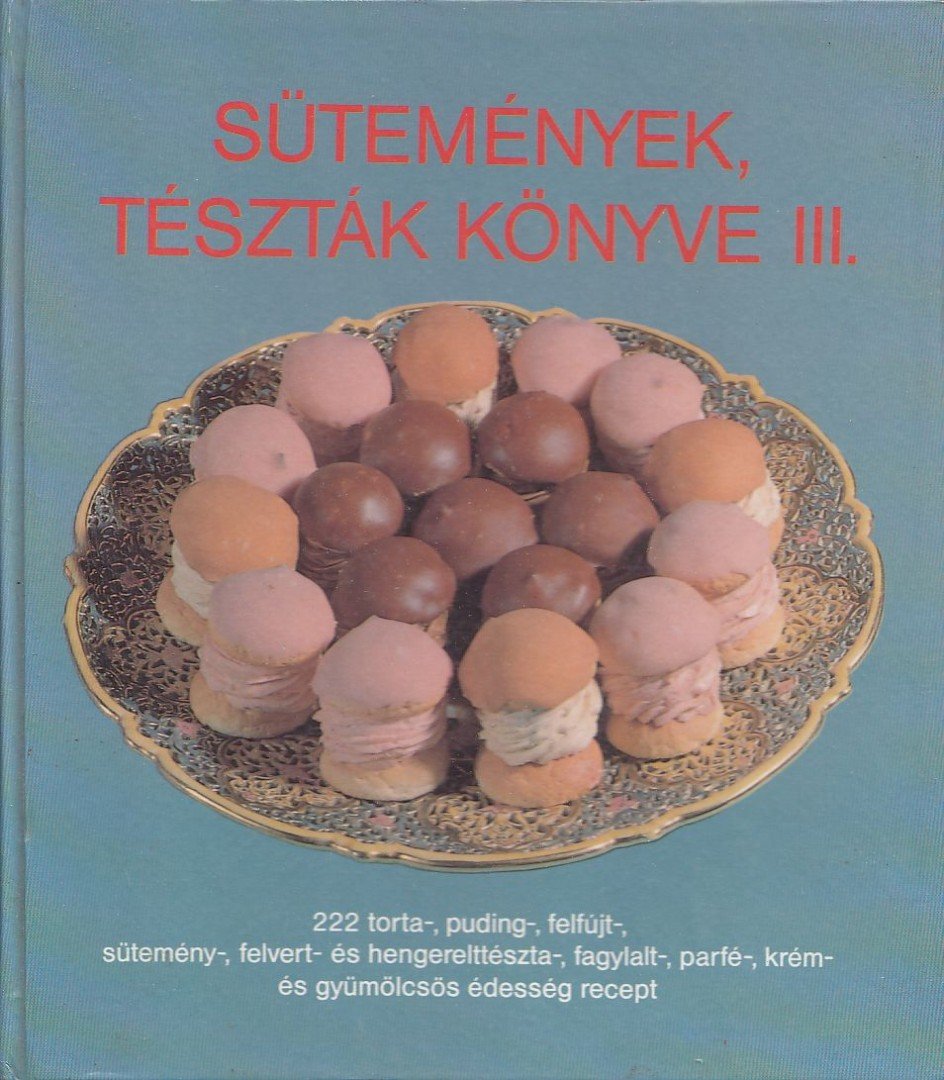 CSIZMADIA LÁSZLÓ - Sütemények, tészták könyve III. [antikvár]