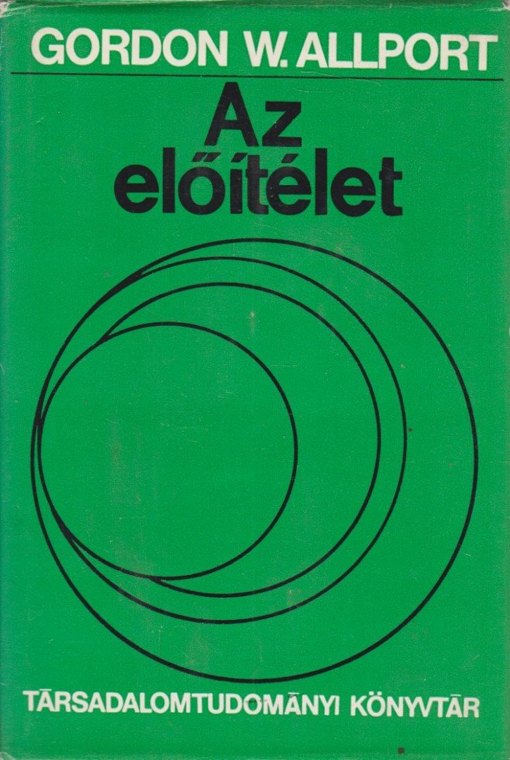 ALLPORT, GORDON W. - Az előítélet [antikvár]