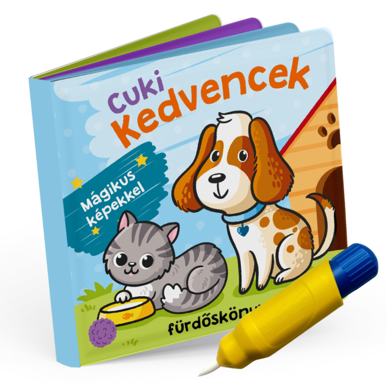 Cuki kedvencek fürdőskönyv -színváltós, mágikus képekkel