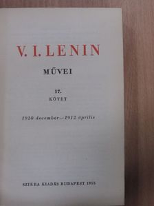V. I. Lenin - V. I. Lenin művei 17. [antikvár]