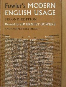 H. W. Fowler - Fowler's Modern English Usage [antikvár]