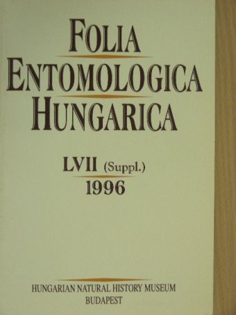 Contreras A. Lacasa - Folia Entomologica Hungarica 1996. (Suppl.) [antikvár]