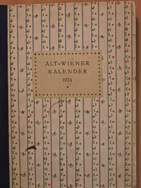 Ernst Baum - Alt-Wiener Kalender für das Jahr 1924 (gótbetűs) [antikvár]