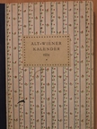 Ernst Baum - Alt-Wiener Kalender für das Jahr 1924 (gótbetűs) [antikvár]