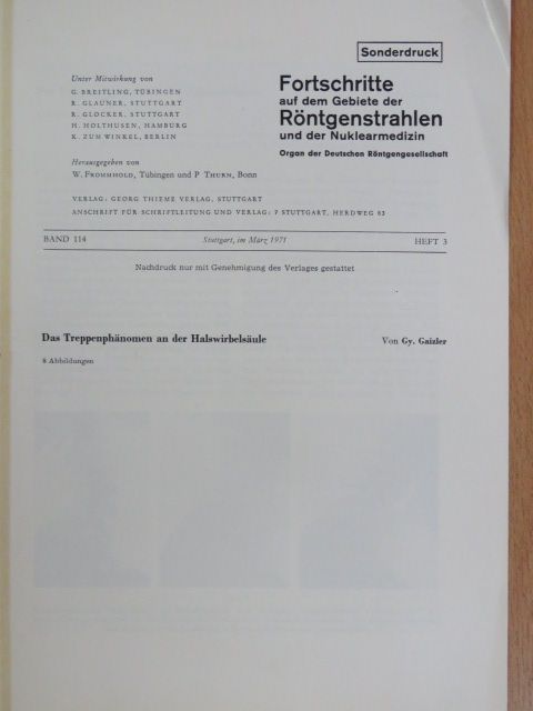 Dr. Gaizler Gyula - Das Treppenphänomen an der Halswirbelsäule [antikvár]