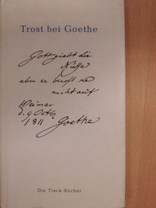 Goethe - Trost bei Goethe [antikvár]