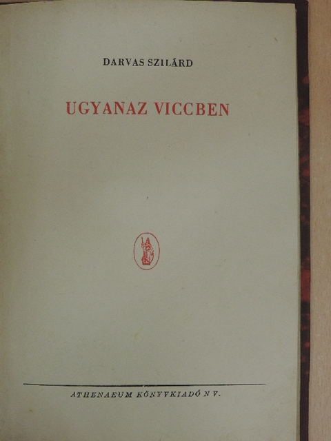 Darvas Szilárd - Ugyanaz viccben [antikvár]