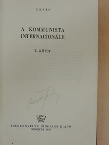 Lenin - Lenin válogatott munkái X. [antikvár]