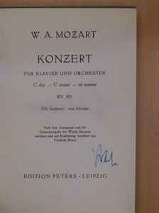 W. A. Mozart - Konzert für Klavier und Orchester [antikvár]