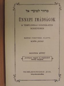 Ünnepi imádságok IV. [antikvár]