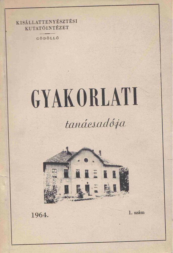 Dr. Holdas Sándor - Kisállattenyésztési kutatóintézet gyakorlati tanácsadója [antikvár]