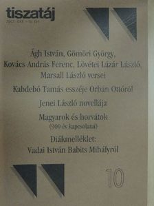 Ágh István - Tiszatáj 2002. október [antikvár]
