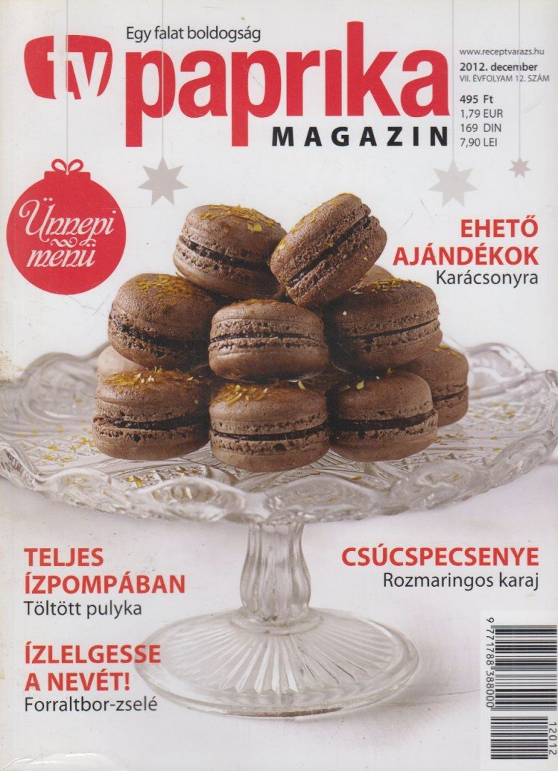 ZSIGMOND GÁBOR - TV paprika magazin 2012. december [antikvár]
