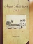 Joseph Richter - Német Máté koma 1792 [antikvár]