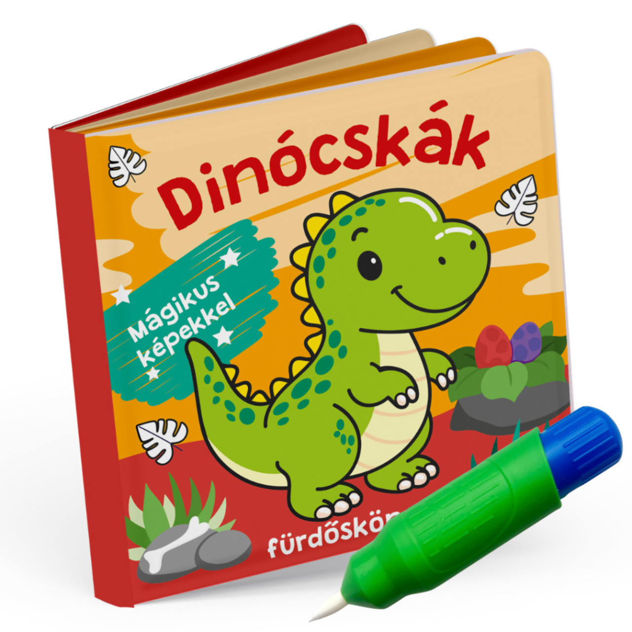 Dínócskák fürdőskönyv - színváltós, mágikus képekkel