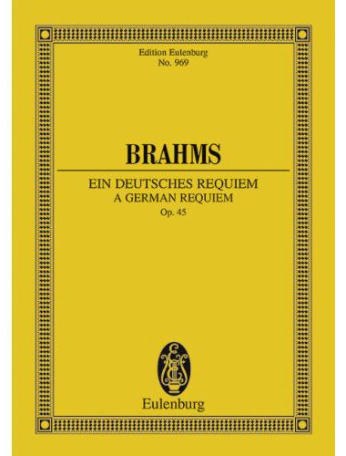 BRAHMS... - EIN DEUTSCHES REQUIEM OP.45, TASCHENPARTITUR