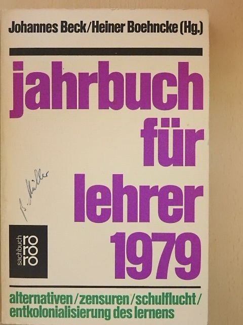 Moritz Krüger - Jahrbuch für Lehrer 1979 [antikvár]