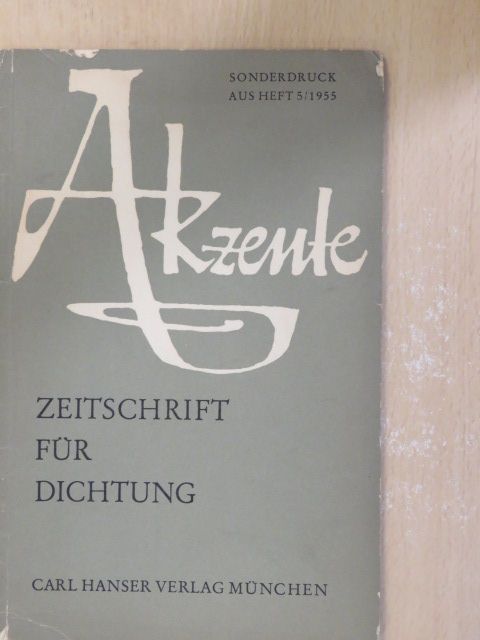 Alfred Bourk - Akzente 5/1955 [antikvár]