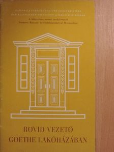 Alexander Leepin - Rövid vezető Goethe lakóházában [antikvár]