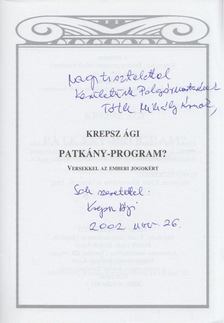 Krepsz Ági - Patkány-program? (dedikált) [antikvár]