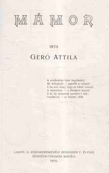GERŐ ATTILA - Mámor [antikvár]