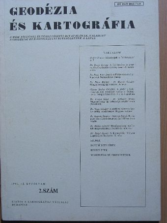 Dr. Balázs László - Geodézia és kartográfia 1990/2. [antikvár]