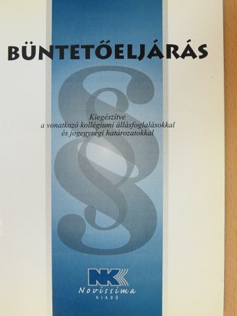 Büntetőeljárás [antikvár]