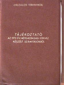 Tájékoztató az 1973. évi népgazdasági tervről és az 1973. évi népgazdasági tervhez készült számitásokról [antikvár]