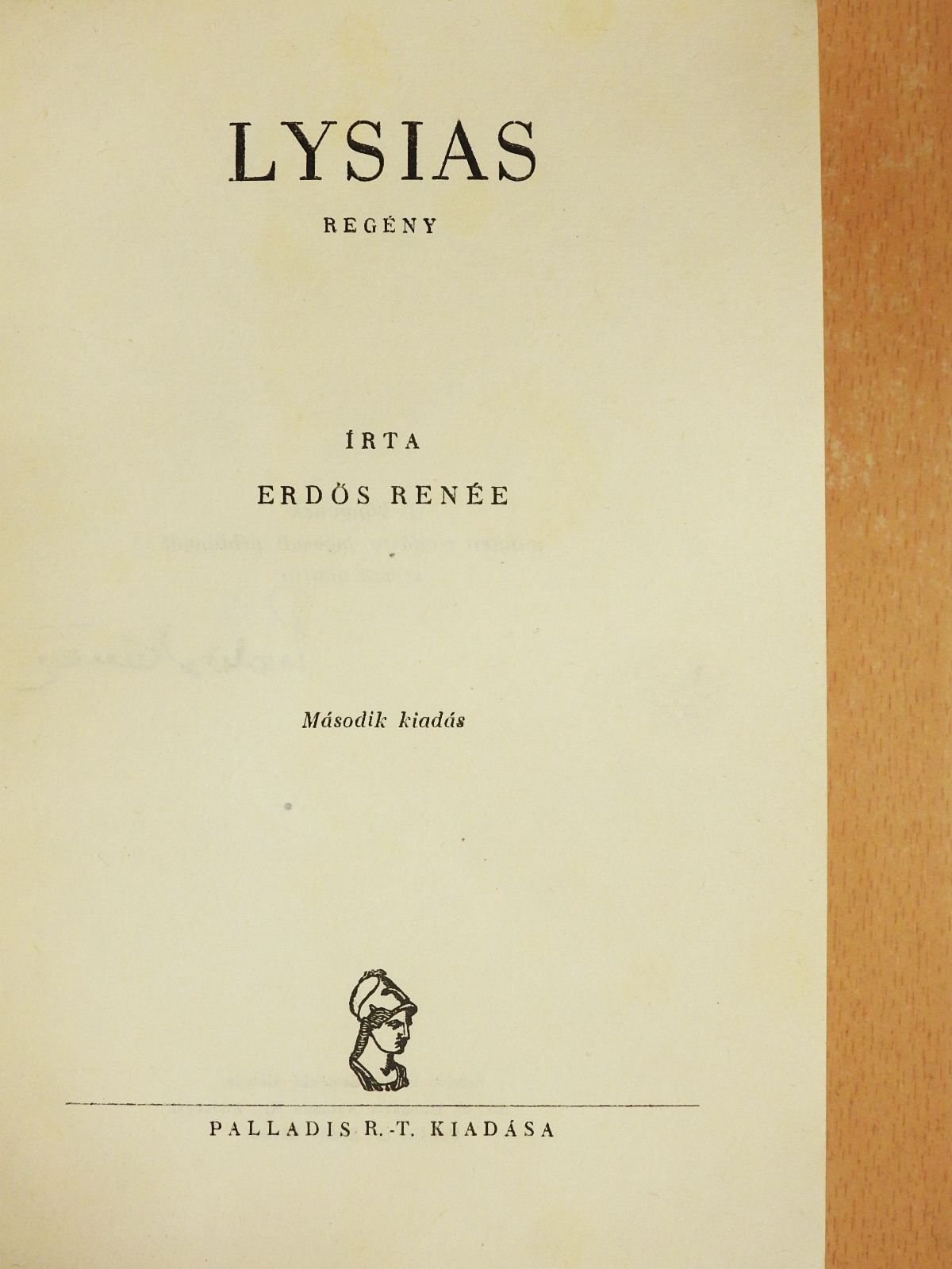 Erdős Renée - Lysias (aláírt példány) [antikvár]