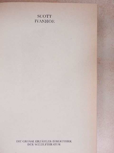 Walter Scott - Ivanhoe [antikvár]