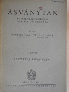 Mauritz Béla - Ásványtan II. [antikvár]
