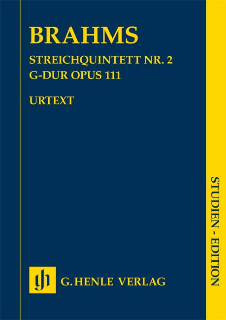 BRAHMS... - STREICHQUINTETT NR.2 G-DUR OP.111, STUDIEN EDITION